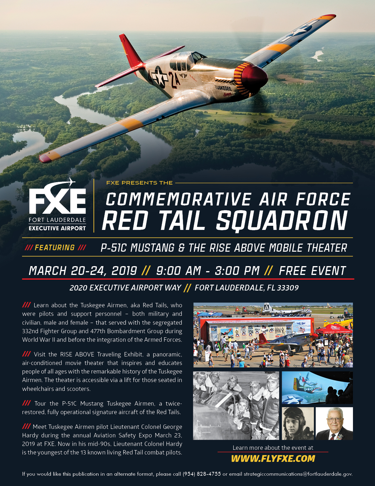CAF Red Tail Squadron RISE ABOVE Exhibit
