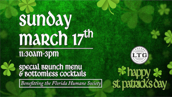 St. Patrick's Day Brunch Brunch Benefiting Florida Humane Society