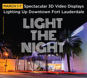Light the Night: 3D Art Activation in Downtown Fort Lauderdale