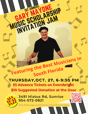 The Gary Mayone Music Scholarship Invitation Jam