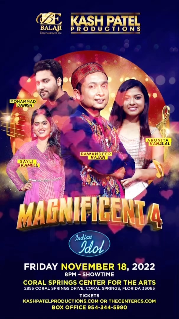 Magnificent 4 Indian Idol Tour Live In Concert! Riverwalk Fort