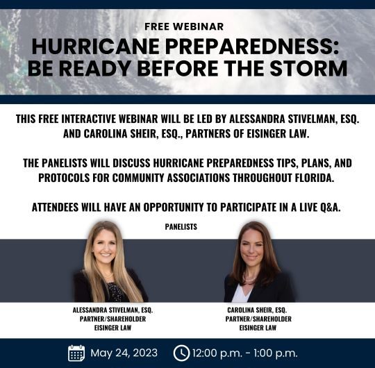 Free Webinar- Hurricane Preparedness