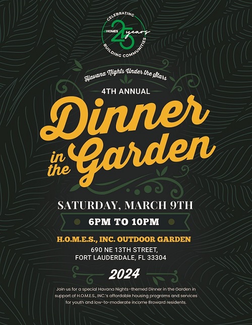 4th Annual Dinner in the Garden