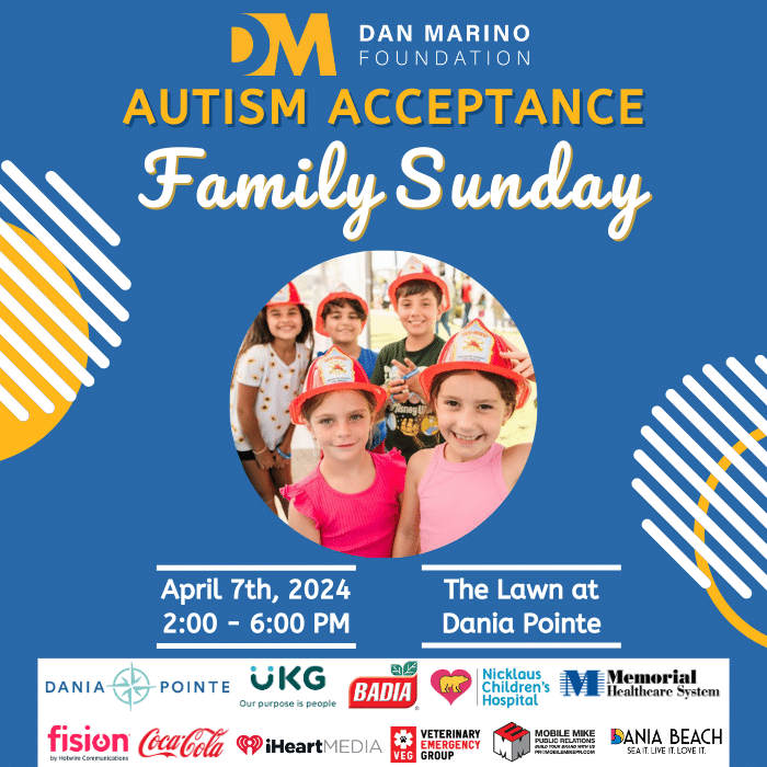 2nd Annual Dan Marino Foundation Autism Awareness Month Family Sunday