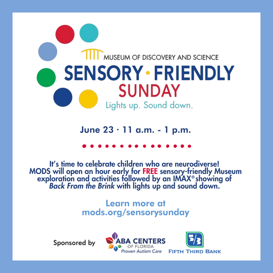 Sensory-Friendly Sundays at Museum of Discovery and Science