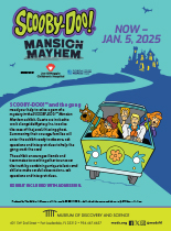 Museum of Discovery and Science Scooby-Doo! Mansion Mayhem ad