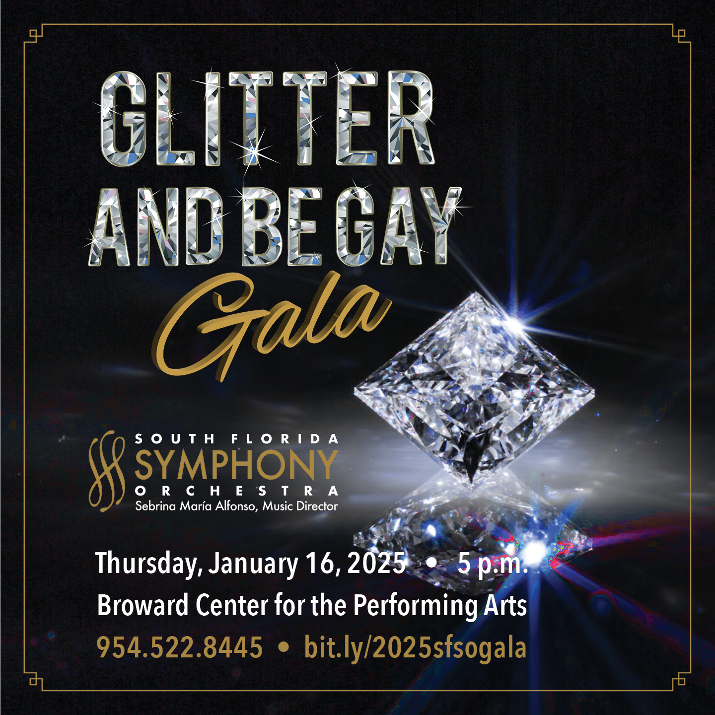 South Florida Symphony Orchestra’s “Glitter and Be Gay Gala”