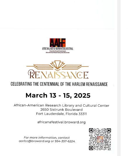 AARLCC 2025 Africana Arts & Humanities Festival -"Renaissance"