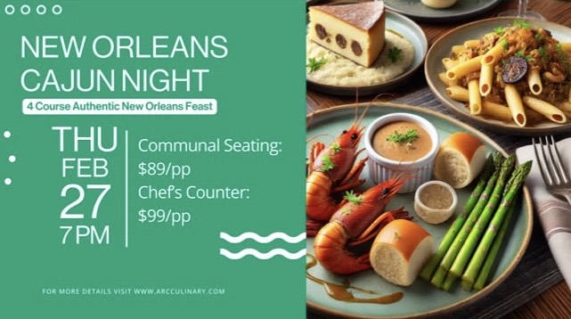 New Orleans Cajun Night at Arc Culinary